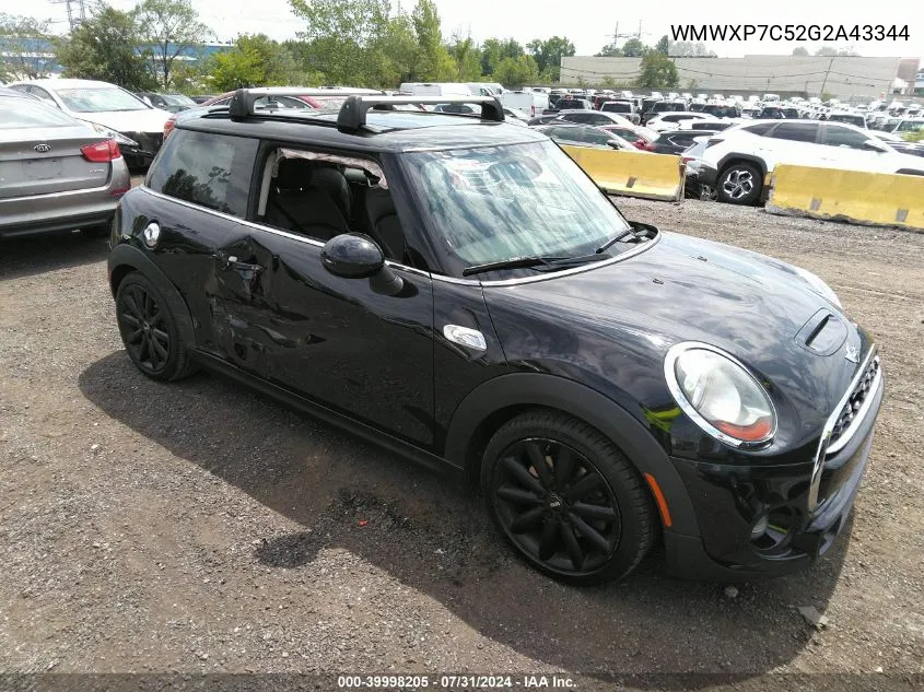 2016 Mini Hardtop Cooper S VIN: WMWXP7C52G2A43344 Lot: 39998205