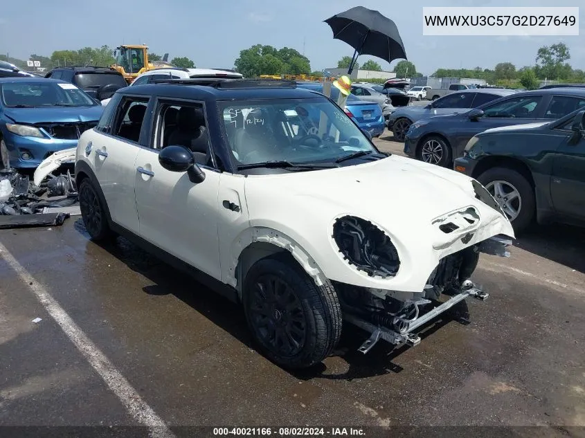 WMWXU3C57G2D27649 2016 Mini Hardtop Cooper S