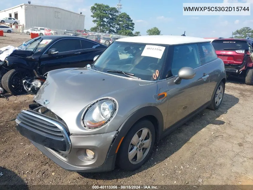 WMWXP5C53G2D15744 2016 Mini Hardtop Cooper