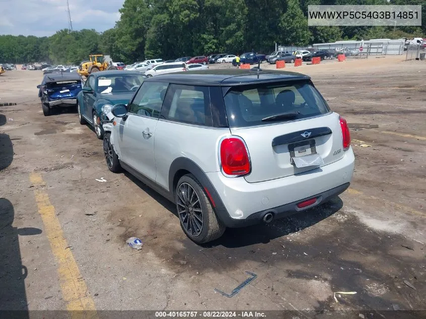 WMWXP5C54G3B14851 2016 Mini Hardtop Cooper