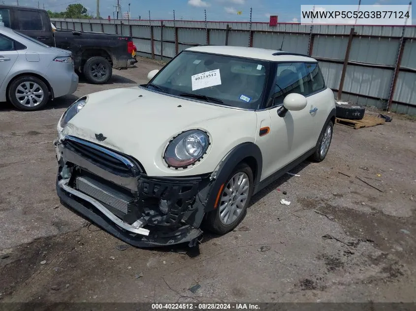 2016 Mini Hardtop Cooper VIN: WMWXP5C52G3B77124 Lot: 40224512