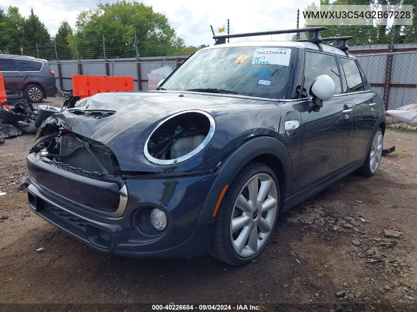 2016 Mini Hardtop Cooper S VIN: WMWXU3C54G2B67228 Lot: 40226684