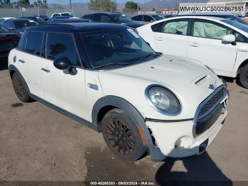 WMWXU3C50G2B67551 2016 Mini Hardtop Cooper S