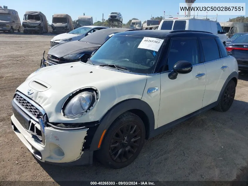 WMWXU3C50G2B67551 2016 Mini Hardtop Cooper S