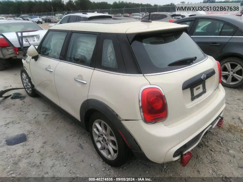 WMWXU3C51G2B67638 2016 Mini Hardtop Cooper S