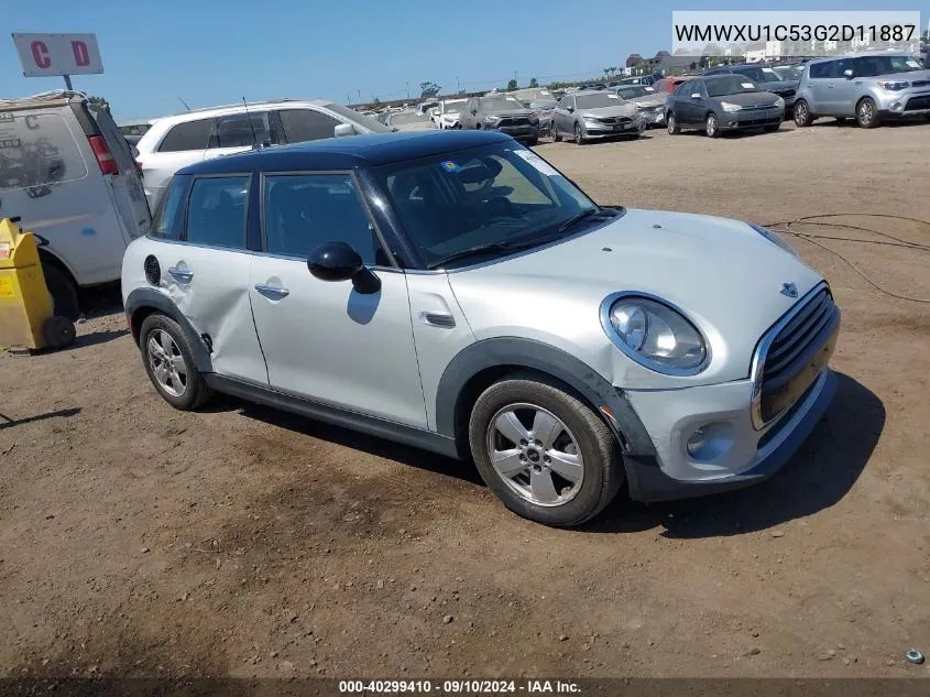 2016 Mini Hardtop Cooper VIN: WMWXU1C53G2D11887 Lot: 40299410