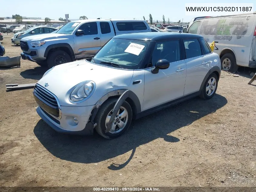 2016 Mini Hardtop Cooper VIN: WMWXU1C53G2D11887 Lot: 40299410