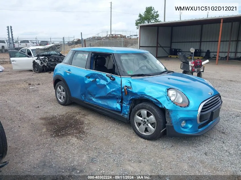 2016 Mini Hardtop Cooper VIN: WMWXU1C51G2D12021 Lot: 40302224