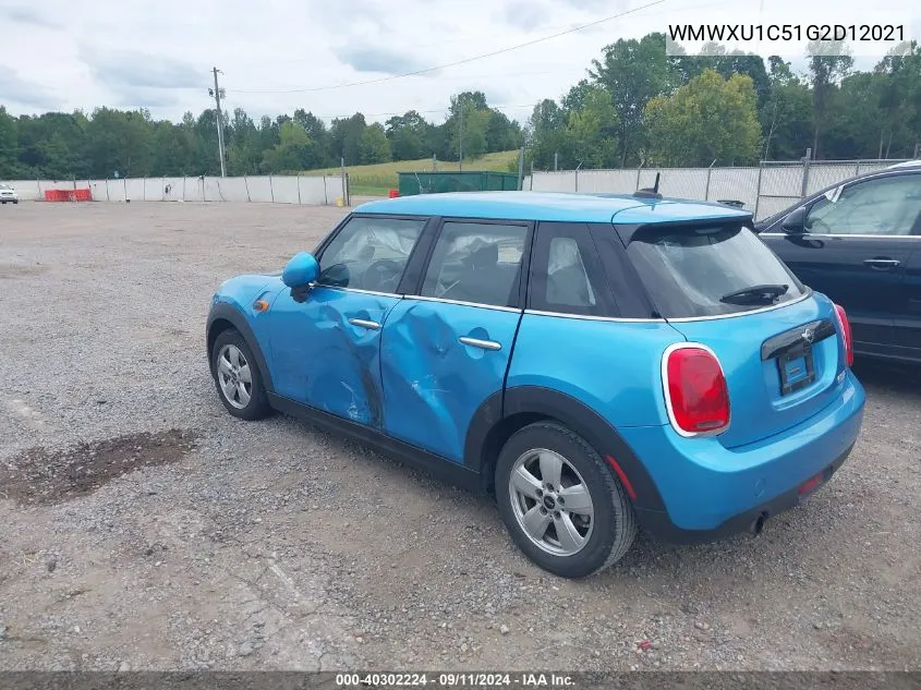 2016 Mini Hardtop Cooper VIN: WMWXU1C51G2D12021 Lot: 40302224