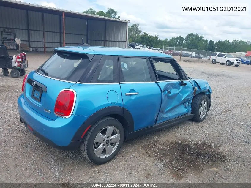 2016 Mini Hardtop Cooper VIN: WMWXU1C51G2D12021 Lot: 40302224