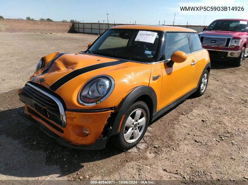 2016 Mini Hardtop Cooper VIN: WMWXP5C59G3B14926 Lot: 40540871