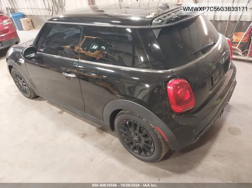 2016 Mini Hardtop Cooper S VIN: WMWXP7C56G3B33171 Lot: 40618556