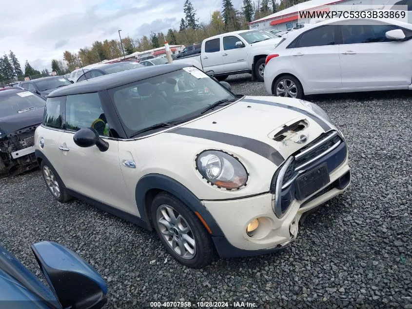 2016 Mini Hardtop Cooper S VIN: WMWXP7C53G3B33869 Lot: 40707958