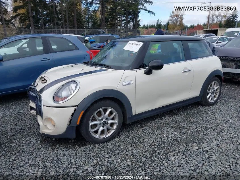 2016 Mini Hardtop Cooper S VIN: WMWXP7C53G3B33869 Lot: 40707958