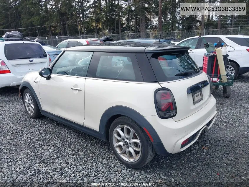 2016 Mini Hardtop Cooper S VIN: WMWXP7C53G3B33869 Lot: 40707958