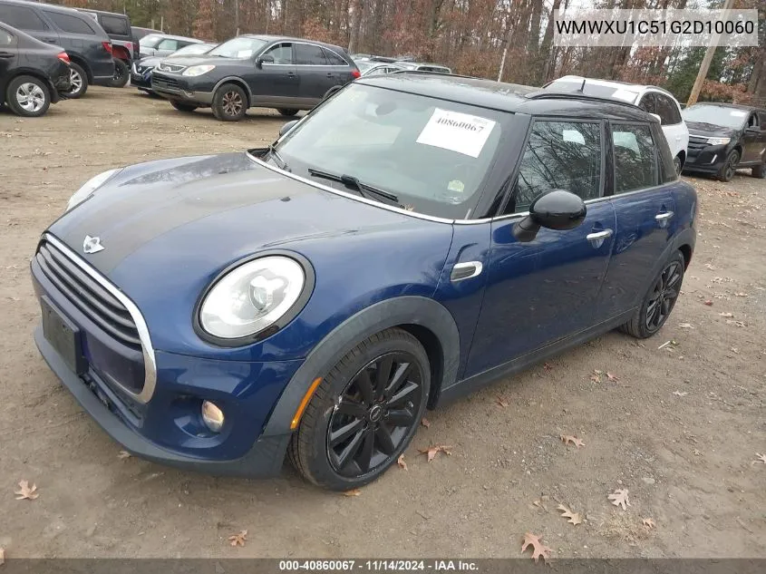 2016 Mini Hardtop Cooper VIN: WMWXU1C51G2D10060 Lot: 40860067