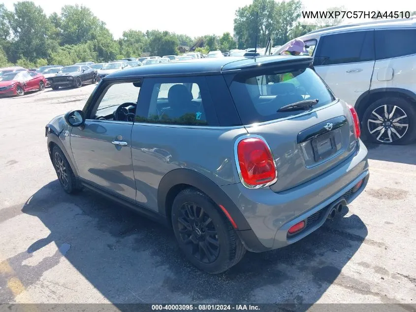 2017 Mini Hardtop Cooper S VIN: WMWXP7C57H2A44510 Lot: 40003095