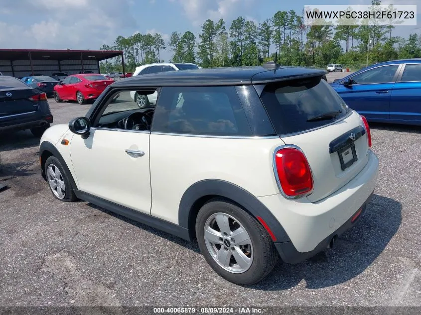 2017 Mini Hardtop Cooper VIN: WMWXP5C38H2F61723 Lot: 40065879