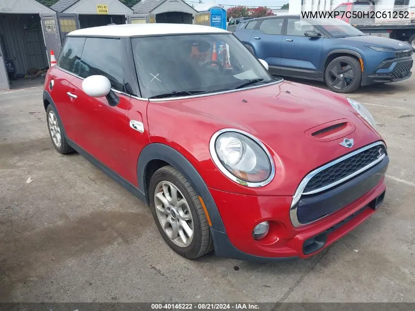 WMWXP7C50H2C61252 2017 Mini Hardtop Cooper S