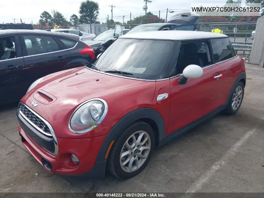 WMWXP7C50H2C61252 2017 Mini Hardtop Cooper S