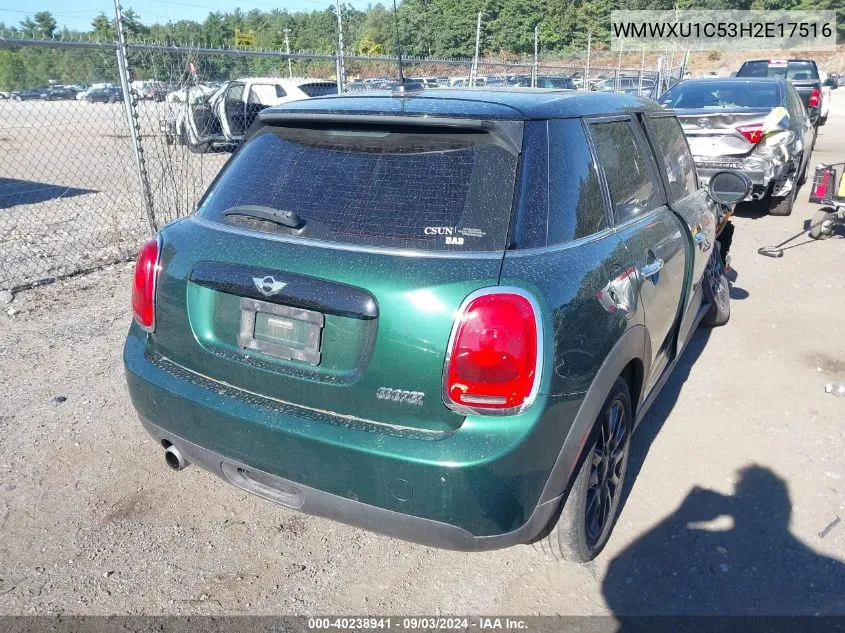 WMWXU1C53H2E17516 2017 Mini Hardtop Cooper