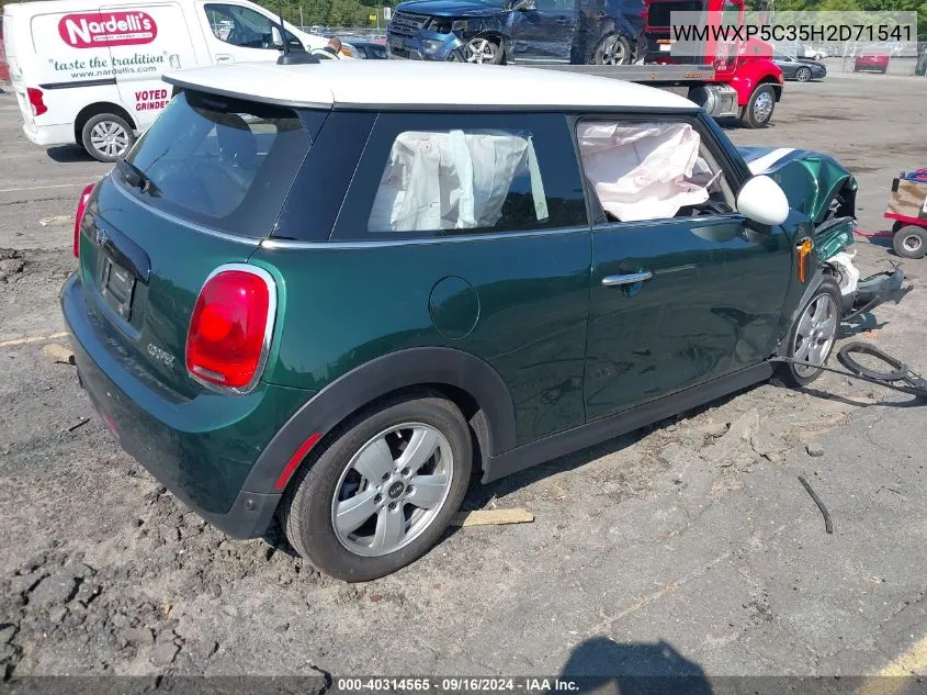 2017 Mini Hardtop Cooper VIN: WMWXP5C35H2D71541 Lot: 40314565