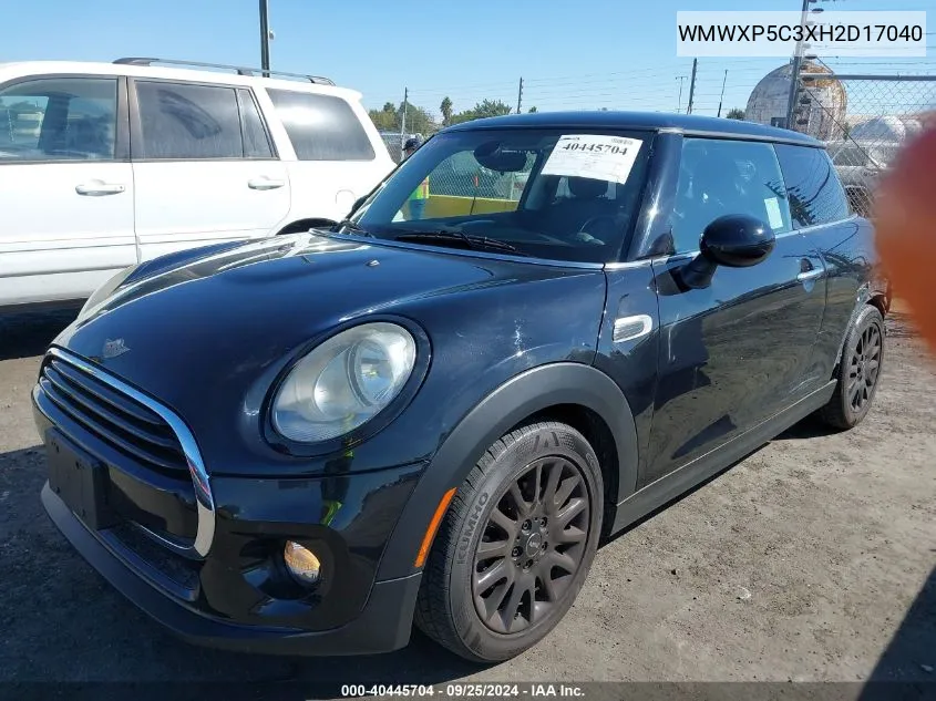 WMWXP5C3XH2D17040 2017 Mini Hardtop Cooper