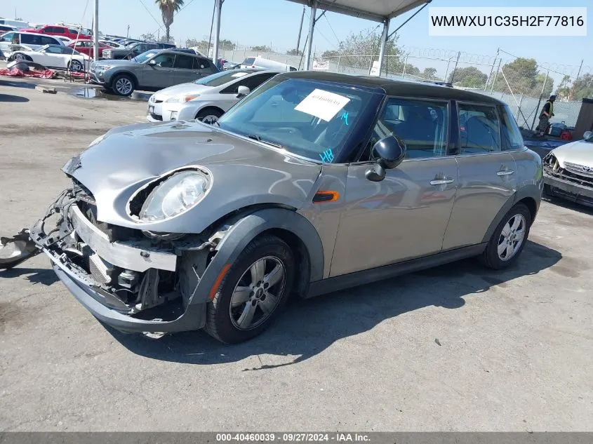 2017 Mini Hardtop Cooper VIN: WMWXU1C35H2F77816 Lot: 40460039