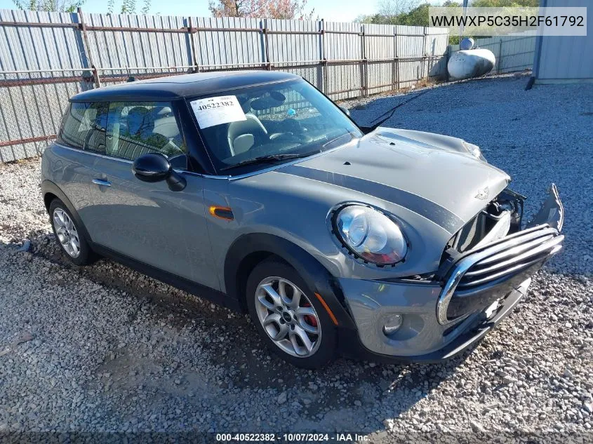 2017 Mini Hardtop Cooper VIN: WMWXP5C35H2F61792 Lot: 40522382