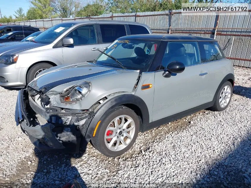 2017 Mini Hardtop Cooper VIN: WMWXP5C35H2F61792 Lot: 40522382