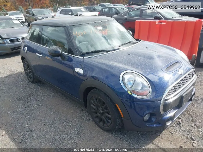 2017 Mini Hardtop Cooper S VIN: WMWXP7C56H3B49968 Lot: 40575262