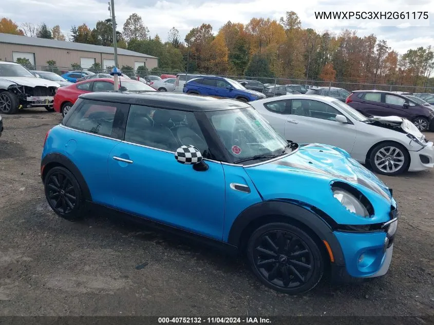 2017 Mini Hardtop Cooper VIN: WMWXP5C3XH2G61175 Lot: 40752132