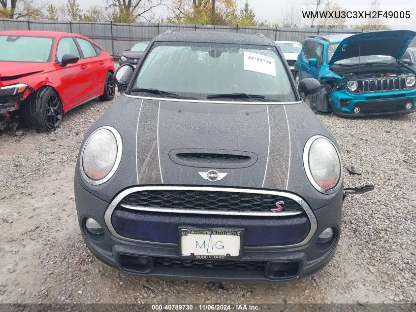 2017 Mini Hardtop Cooper S VIN: WMWXU3C3XH2F49005 Lot: 40789730