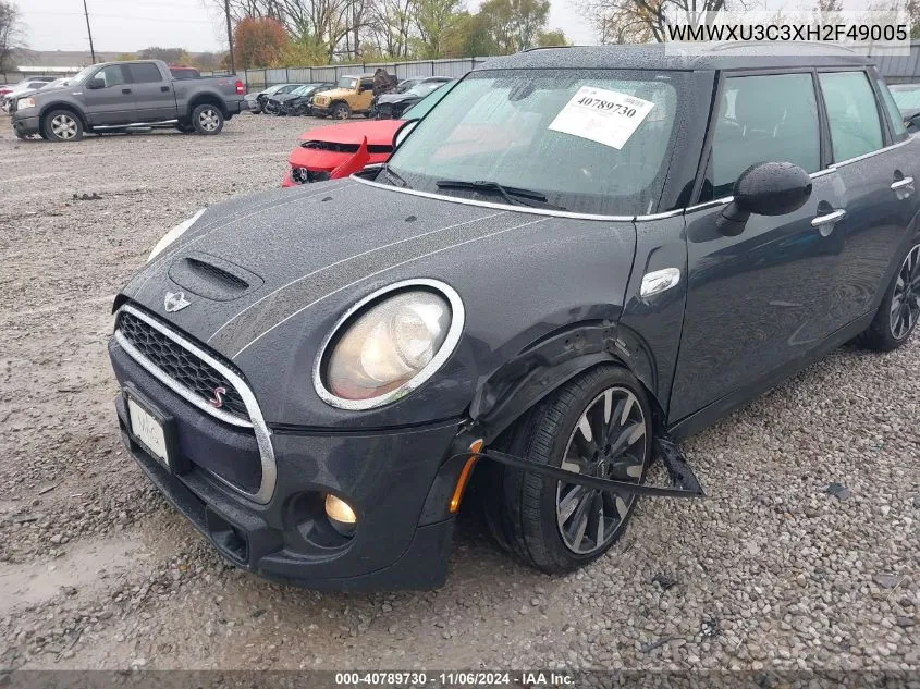 2017 Mini Hardtop Cooper S VIN: WMWXU3C3XH2F49005 Lot: 40789730