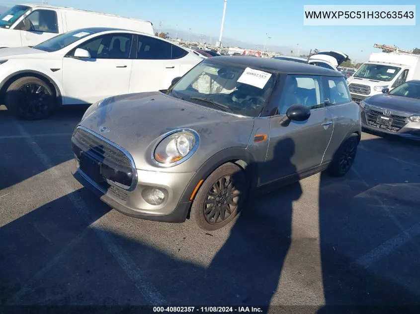 2017 Mini Hardtop Cooper VIN: WMWXP5C51H3C63543 Lot: 40802357