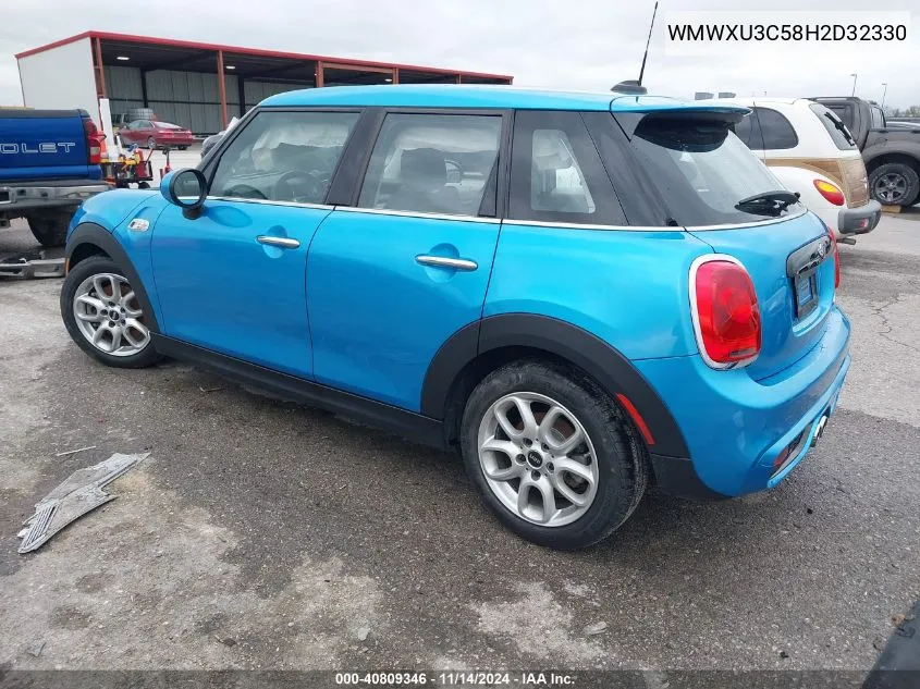 2017 Mini Hardtop Cooper S VIN: WMWXU3C58H2D32330 Lot: 40809346