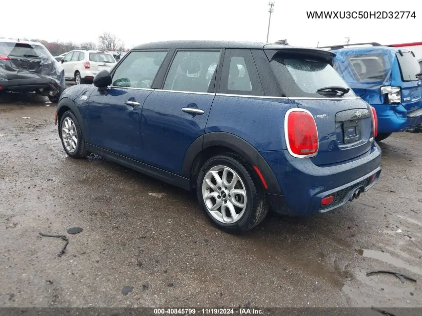 2017 Mini Hardtop Cooper S VIN: WMWXU3C50H2D32774 Lot: 40845799