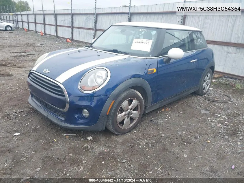 2017 Mini Hardtop Cooper VIN: WMWXP5C38H3C64364 Lot: 40846442