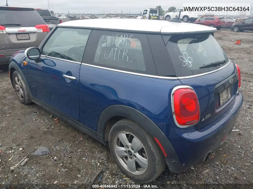 2017 Mini Hardtop Cooper VIN: WMWXP5C38H3C64364 Lot: 40846442