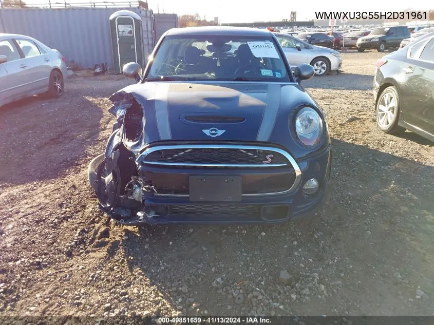 2017 Mini Hardtop Cooper S VIN: WMWXU3C55H2D31961 Lot: 40851659