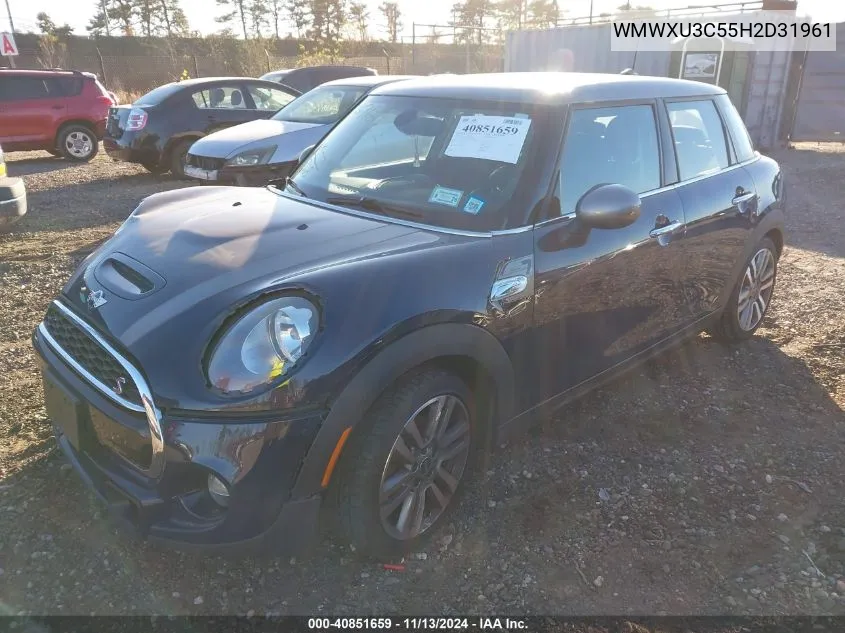 2017 Mini Hardtop Cooper S VIN: WMWXU3C55H2D31961 Lot: 40851659