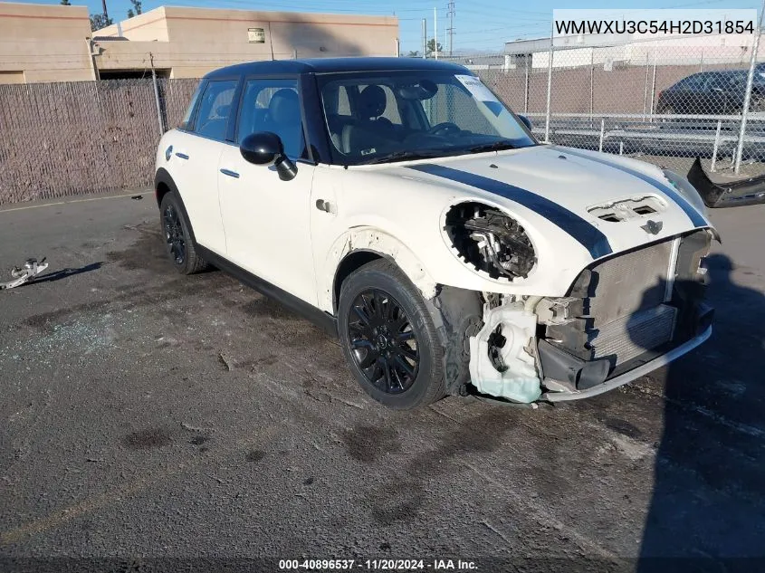 2017 Mini Hardtop Cooper S VIN: WMWXU3C54H2D31854 Lot: 40896537