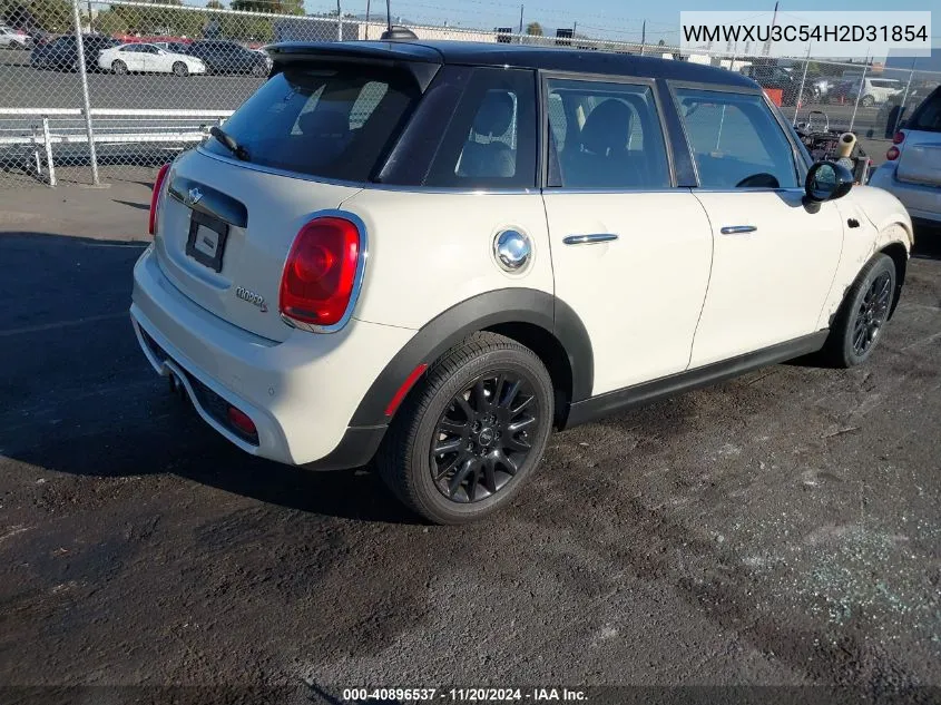 2017 Mini Hardtop Cooper S VIN: WMWXU3C54H2D31854 Lot: 40896537