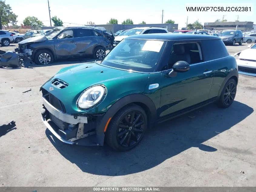 2018 Mini Hardtop Cooper S VIN: WMWXP7C58J2C62381 Lot: 40197478