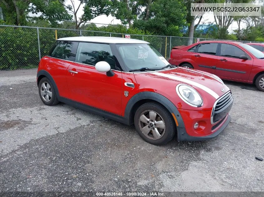 2018 Mini Hardtop Cooper/Oxford Edition VIN: WMWXP5C52J2G63347 Lot: 40525145