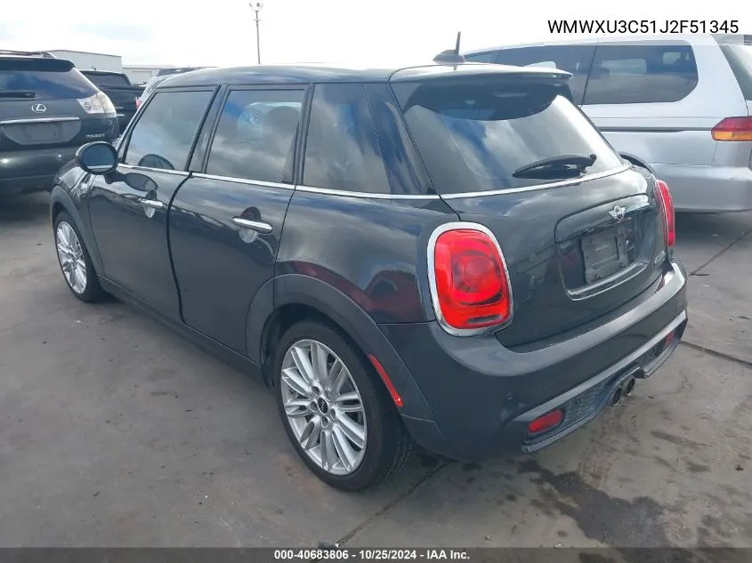 2018 Mini Hardtop Cooper S VIN: WMWXU3C51J2F51345 Lot: 40683806