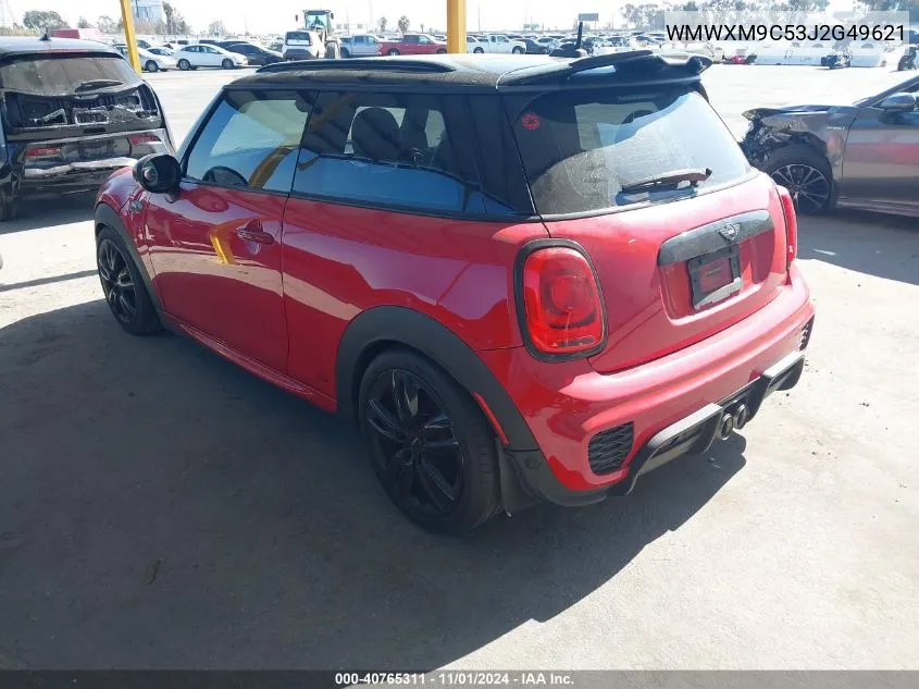 2018 Mini Hardtop John Cooper Works VIN: WMWXM9C53J2G49621 Lot: 40765311