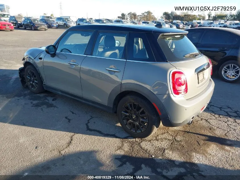 2018 Mini Hardtop Cooper VIN: WMWXU1C5XJ2F79259 Lot: 40819329