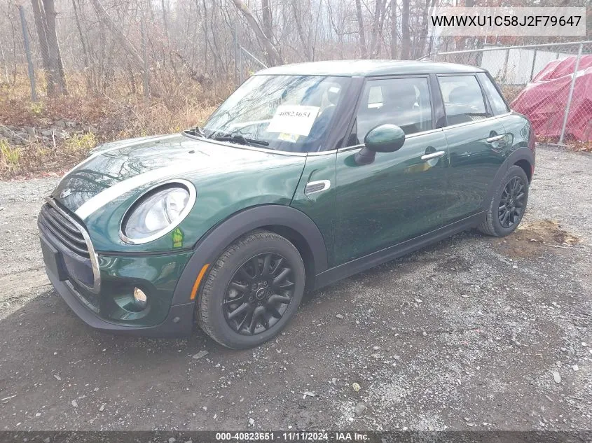 2018 Mini Hardtop Cooper VIN: WMWXU1C58J2F79647 Lot: 40823651