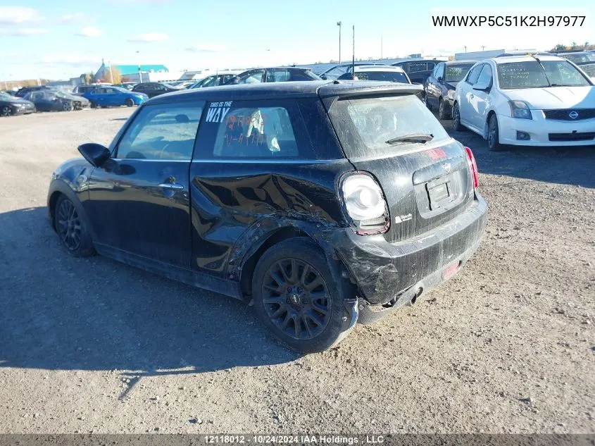 2019 Mini 3 Door VIN: WMWXP5C51K2H97977 Lot: 12118012